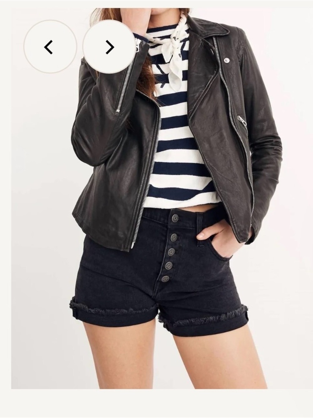Madewell Washed Leather Motorcycle Jacket - Picture 2 of 8